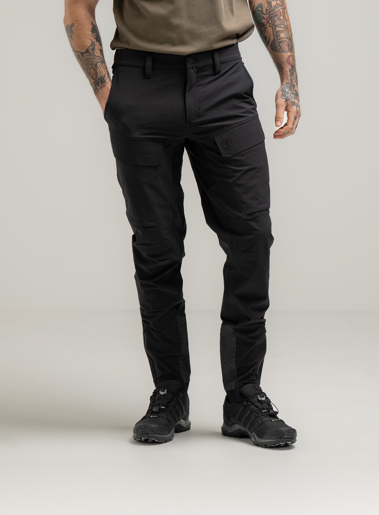 Strike Pants | Black Tapered Utility & Technical Trousers